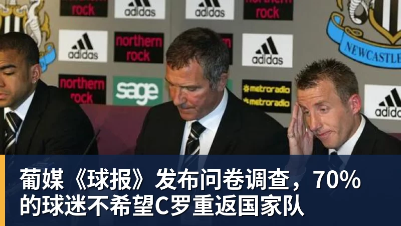 九游体育葡媒《球报》发布问卷调查,70%的球迷不希望C罗重返国家队